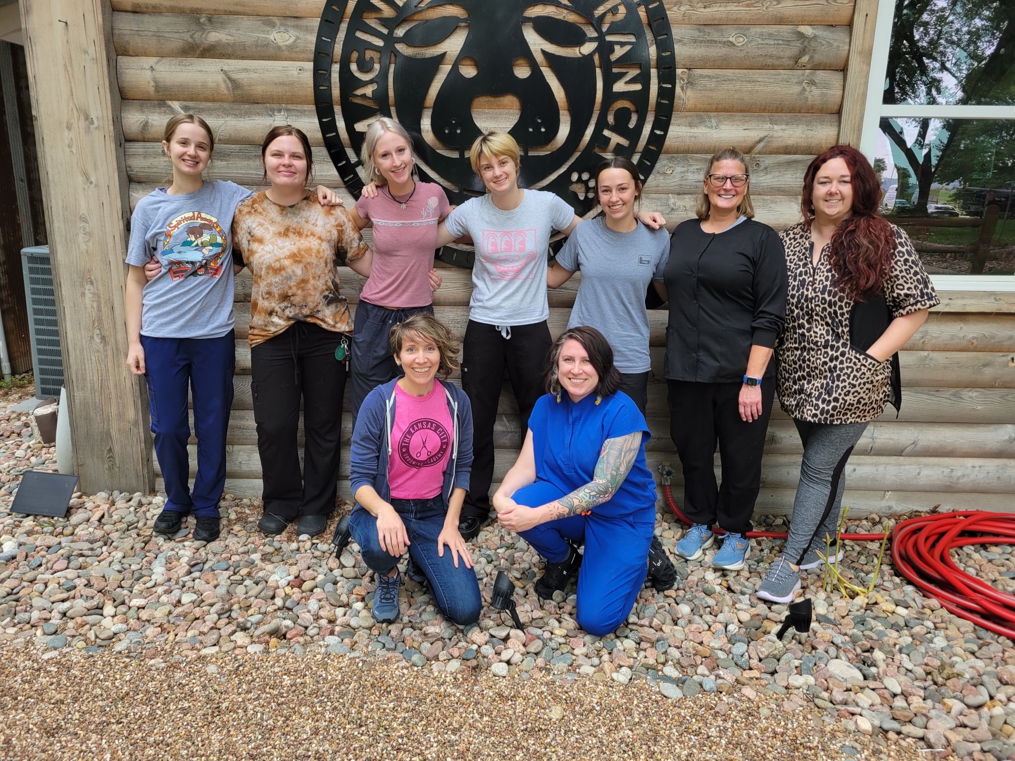 KC Grooming Academy's volunteer day at Imagine Furever Ranch